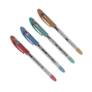 Ручка кулькова Macaco 1шт Синя арт.JH-317 *50_