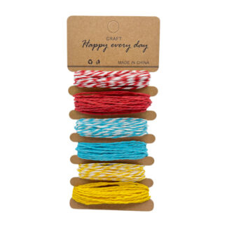Набір д/рукоділля GRAFT Шнур паперовий 6шт арт.1134#-B9 *12_