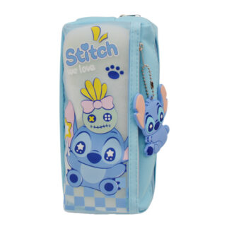 Пенал на 2 відділення Стіч з брелком на блістері арт.5826_