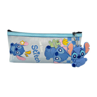 Пенал на 1 відділення Стіч сіточкою з брелком арт.Н-433_