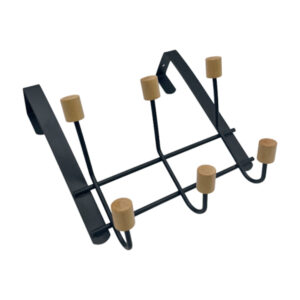 Вішалка навісна дверна на 3 гачки металева арт.157-13_