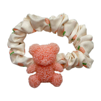 Резинка д/вол 1шт Пастельна декор Квітка/Ведмідь/Зірка арт.11167-F164 *50