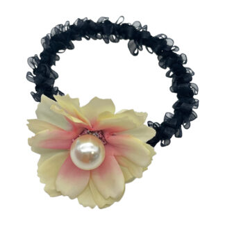 Резинка д/вол 1шт плетена Квітка Кольорова Мікс арт.11167#-F165 *50