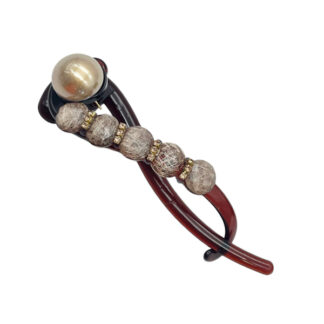 Заколка-шпилька д/вол пластик 1шт 10,5см Каміння арт.67-F086 *12