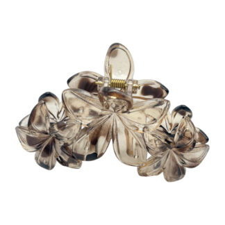 Краб д/вол пласт FashionJewelry 1шт 10см Гавайська квітка темна арт.67-F067 *12