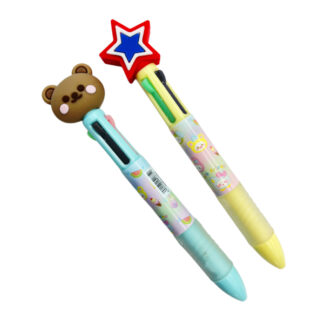 Ручка кулькова 4-х колірна Four Color 1шт з фігуркою арт.ZH-832 *36_