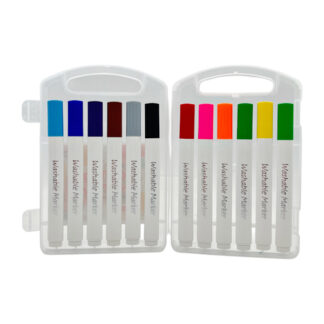 Маркер HOWAKI Washable 12кол. прозорий корпус арт.918-12_