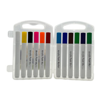 Маркер HOWAKI Acrylic 12кол. прозорий корпус арт.911