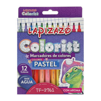Фломастери LAPIZAZO Pastel Aroma 12 кольрів  арт.TF-2761