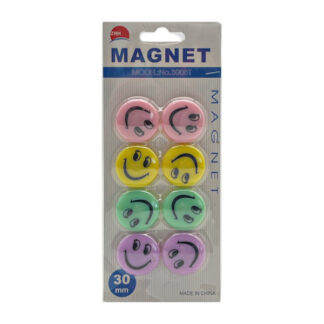 Магніт д/дошки Набір 8шт 30мм Смайл арт.27-10