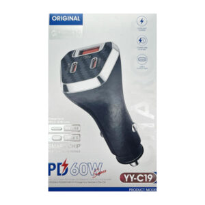 Адаптер ORIGINAL на 2 Type-C входи з USB 60W арт.YY-C19