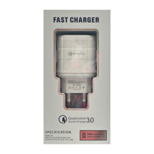 Зарядний блок Fast Charge 20W на 2 входи USB+Tupe-C арт.13-20