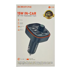 FM-трансмітер Borofone BC59 (Чорний)