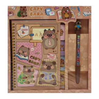 Блокнот А5 на спіралі з закладками Набір з ручкою арт.SC-217-2 (1075-08)