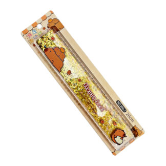 Лінійка пластикова 20см Капібара/Стіч водна з блискітками арт.200-2/13 *24