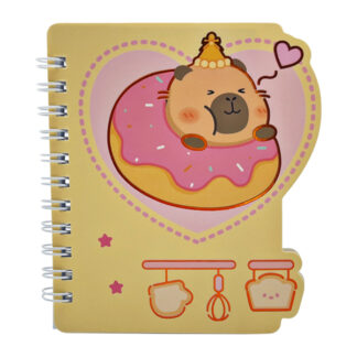 Блокнот А7 Капібара в лінію на спіралі фугурний арт.SH02051 (1075-35) *30