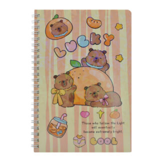 Блокнот А5 Капібара голографік в лінію на спіралі арт.SH-8889 *8