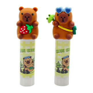 Клей-олівець 1шт з фігуркою Капібара/Космонавт Мікс арт.6811/2413 *16