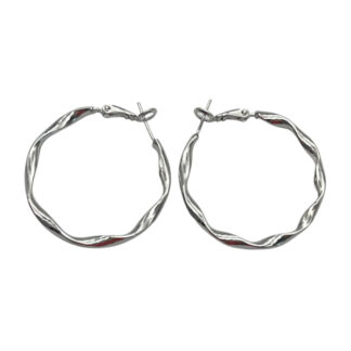 Сережка Fashion SilverS925 Срібляста Кільця 4см Мікс *12