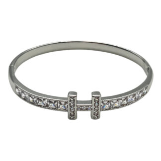 Браслет роз'ємний Золотистий/Сріблястий з камінням Мікс арт.1194-2/5/7