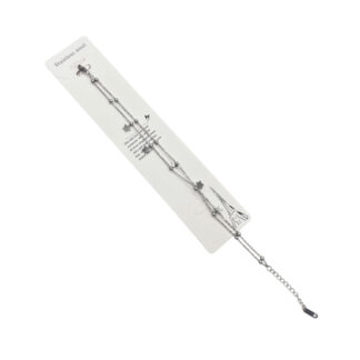 Браслет Stainless steel Золотистий/Сріблястий д/ніг Мікс арт.1180-F119/124/125