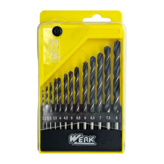 Набiр свердл по металу - 13 шт (2.0, 2.5, 3.0, 3.5, 4.0, 4.5, 5.0, 5.5, 6.0, 6.5, 7.0, 7.5