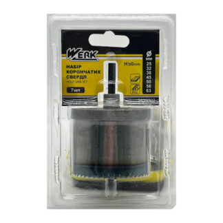 НАБIР КОРОНЧАТИХ СВЕРДЛ по гiпсокартону та дереву (WERK) 7 предметів , 25-32-38-45-50-56-6