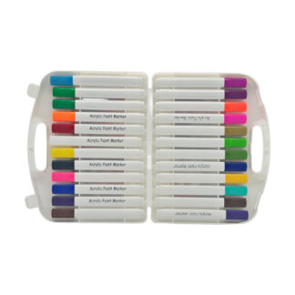 Маркери акрилові Binbao 24 кольорів пласт. футляр арт.5928-24