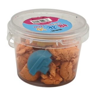 Пісок кінетичний у середньому відрі з формочками 1шт арт СТ-2