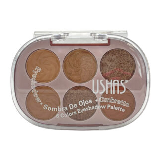 Тіні д/повік USHAS Ombretto 6-кольорів арт.UF098 (164-A05) *24