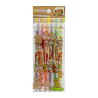 Маркери 2-х сторонні флуоресцентні кольорові Набір 6шт Мікс арт.Е-892 *48