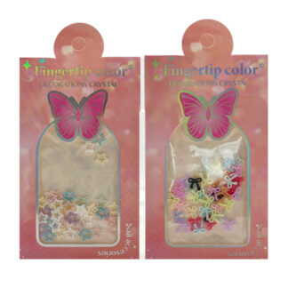 Декор д/нігтів Fingertip Color Набір Бантики/Зірочки Мікс арт.TZKR-14/25/27 *12