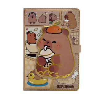 Блокнот-планер А5 Капібара прошитий з на магнітній застібці арт.PU-KP