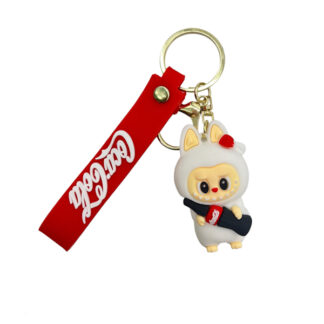 Брелок гумовий Coca Cola  лабубу  7см