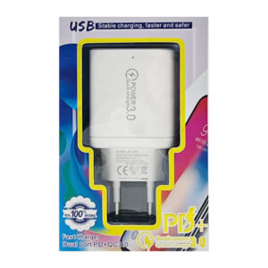 Зарядний блок Fast Charger PD+ на 3 USB KE-4 входи з Type-C   арт.13-03