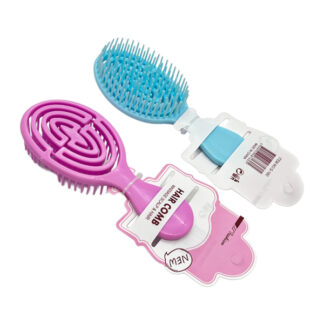 Розчіска дитяча Масажка Fashion 14см Овальна Продувна Мікс арт.S-160 *12