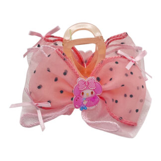 Краб д/волосся пластик 1шт 8см Дитячий Бант з героями Sanrio арт.67-F039 *12