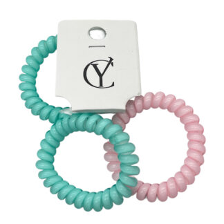 Резинка-спіралька д/волосся Набір 3шт Пастель арт.1905#-F150/153 *12