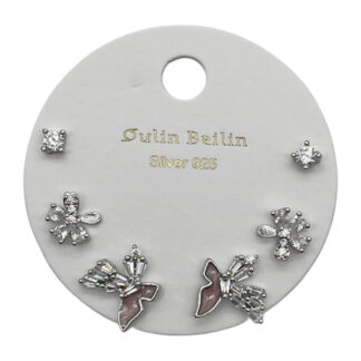 Сережка QulinBeilin Набір 3пари Фігурна арт.86978/84865/85880/86823/80750/83165/81831/8585