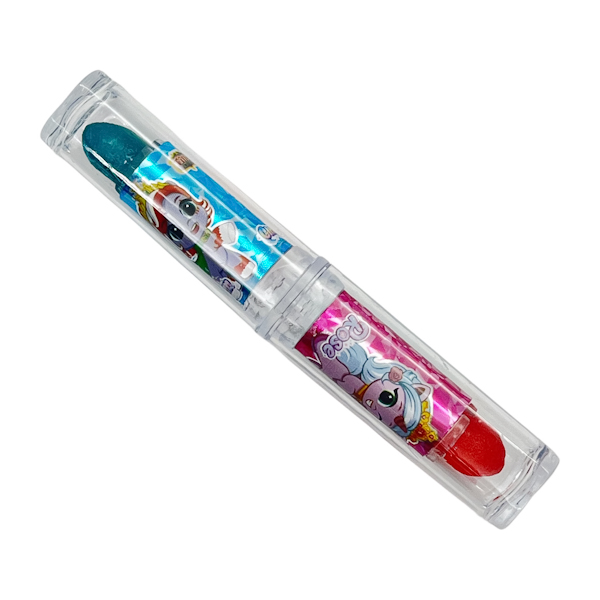 Льодяник Haoleyuan 10г Помада 2в1 Полуниця/Чорниця арт.F15-S05 *24