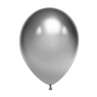 Кулька латекс BALLOON хром 25см Срібло 50шт