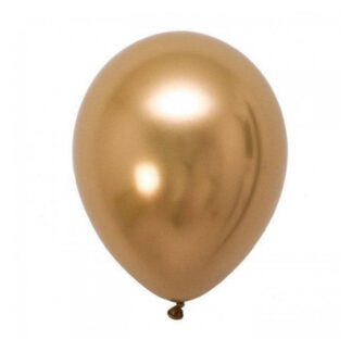 Кулька латекс BALLOON хром 25см Золото 50шт