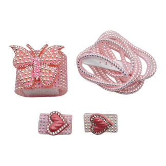 Чохол захисний д/зарядного пристрою 1шт Метелик з стразами арт.229-A02 *10