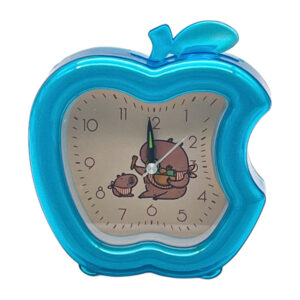 Будильник настільний дитячий Яблуко з малюнком 1шт арт.6688