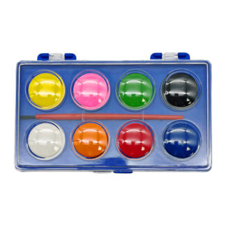 Фарби Акварель Lucky Colors 8 кольорів з пензлем