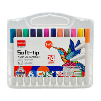 Маркери акрилові NAUGHTYHUE 24 кольорів пласт. футляр арт.808-24
