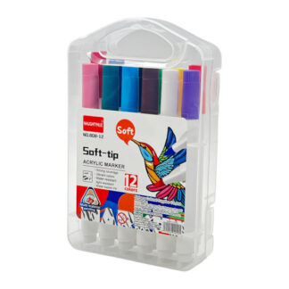 Маркери акрилові NAUGHTYHUE 12 кольорів пласт. футляр арт.808-12