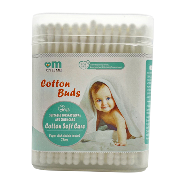 Ват. пал. дитячі XinLeMei 100шт прямокутна упаковка арт.38-02 *12