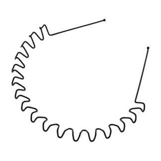 Обруч д/волосся 1шт металевий Спіральний арт.67-FJ22 *12