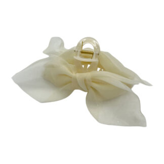 Краб д/вол пластик 1шт 13см Бант Органза арт.64-F005 *12